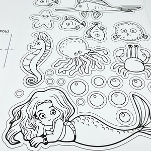 2022 Neues Design Gestalte Deine Eigene Meerjungfrau Pop-up-Karte DIY Malerei Handwerk & Kunst - Product Image 4
