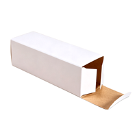 Boîte en carton blanc écologique et recyclable, imprimée sur mesure, avec gaufrage, emballage cadeau rigide de luxe pour bougies et marquage