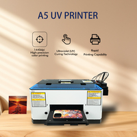 Impresora de Etiquetas Plana UV A5 de Inyección de Tinta, Multifunción, Automática, para Tarjetas, Carcasas de Huevo Flexibles y Personalizadas para Teléfonos Móviles