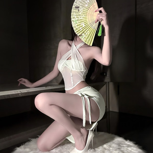 A1783ชุดนอนลูกไม้สุดเซ็กซี่สำหรับผู้หญิงชุดนอนเบบี้ดอลล์ชุดนอนชุดชั้นในผ้าตาข่ายแปลกใหม่ - Product Image 4