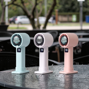 Thời lượng pin siêu dài, quạt mini tốc độ 100 tối giản với màn hình điện tử, sạc Type-C, Quạt cầm tay di động - Product Image 1