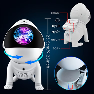 2026 gift 13-in-1 Mini Modern LED Lamp Space Dog Galaxy <b>Projector</b> with Music Moon Starry Sky Night <b>Light</b> For Kids Bedroom deco - Product Image 2