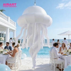 Méduse gonflable géante suspendue pour événement sur le thème de l'océan - Product Image 1