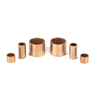 Golden Finish Brass Shaft Bush Low Price Custom Flange Brass Copper Bushing Powder Bearing Shaft Bush