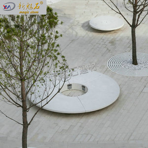 New Magic Stone Grc Terrazzo Bench 3Cm Thick Outdoor <b>Cement</b> Imitation Stone Park Furniture Municipal Landscaping - Product Image 3
