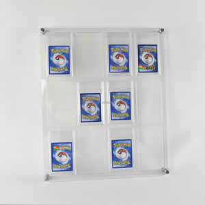 RAY YI Boîte de rangement transparente personnalisée avec protection UV, <span class=keywords><strong>pokemon</strong></span>, carte graduée Psaed 10, vitrine murale avec couvercle en acrylique - Product Image 2