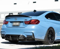 Diffuseur arrière de haute qualité en fibre de carbone, style PSM, 4 pièces, pour BMW F80 F82 M3 M4 2014-2020, becquet de pare-chocs arrière