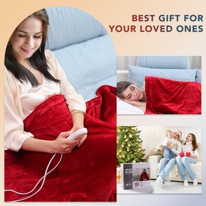 Homemate <strong>Heated</strong> Blanket <strong>Electric</strong> <strong>Throw</strong> 50x60" Heating Blanket <strong>Throw</strong> Over-heat Protection Flannel Sherpa Heater Blanket <strong>Electric</strong> - Product Image 6