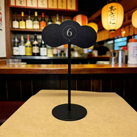 Mesa de Asiento Moderna Personalizada con Impresión de Nube Metálica No. Soporte para Letreros de Mesa, Letreros con Nombres para Restaurantes, Hoteles, Bodas, Cumpleaños y Eventos