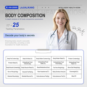 Kiosque <span class=keywords><strong>de</strong></span> santé multifonctionnel tout-en-un LEKA HW-V2000S avec écran LCD et IA intégrée pour la <span class=keywords><strong>mesure</strong></span> médicale et personnelle - Product Image 5