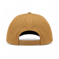 Casquette de golf personnalisée imperméable à 5 panneaux avec logo en patch PVC, visière magnétique et support pour tee