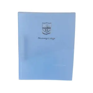 Custom Logo Office Supplies A4 Paper 2 Ring Binder Plastic Clear PP File Folder