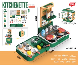 Maletín de maquillaje <span class=keywords><strong>para</strong></span> niñas, maletín de belleza <span class=keywords><strong>para</strong></span> niños, juegos de rol, herramientas de cocina, 2021 - Product Image 5