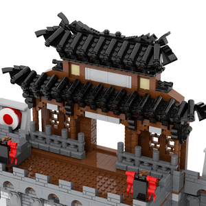 핫 MOC 밀리터리 시티 월 포트 액션 모델 블록 선물 세트 어린이 DIY 창의적 교육 장난감 MOC5044 - Product Image 2