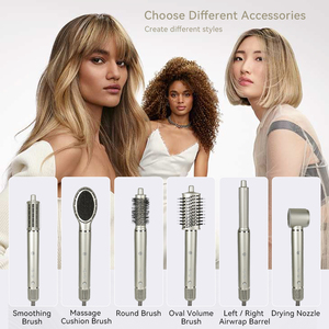 Sèche-cheveux de salon 7 en 1 Ensemble professionnel à grande vitesse Sèche-cheveux souffleur avec une seule étape - Product Image 5