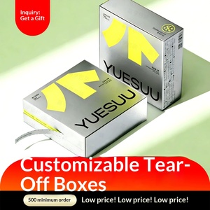 Custom Tear-Off Mouthwash Boxes White Cardboard Packaging Custom Printed Empty <b>Containers</b> - Product Image 4