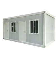 ZXZY Maison Modulaire Conteneurisée, Cabine de Bureau Préfabriquée Portable, Démontable, en Tôle d'Acier Colorée, Style Moderne Minimaliste pour Projets d'Ingénierie