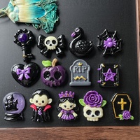 Nouveau modèle lancé : Accessoires de décoration en résine DIY sur le thème du vampire d'Halloween pour coques de téléphone, aimants de réfrigérateur, chaussures et bijoux floraux