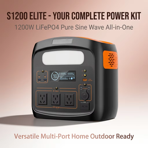 Station d'alimentation portable tout-en-un S1200, générateur solaire 1200W, onde sinusoïdale pure, kit complet pour l'extérieur - Product Image 6