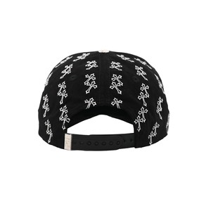 Casquette 5 panneaux Tcap China Glow in the Dark avec broderie, étiquette métallique personnalisée, strass, 100% polyester, style sportif urbain - Product Image 5