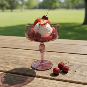 <span class=keywords><strong>Verre</strong></span> à cocktail vintage français transparent, bol à dessert pour pudding, yaourt, crème glacée. Réutilisable. Sans BPA. Lavable au lave-vaisselle - Product Image 6