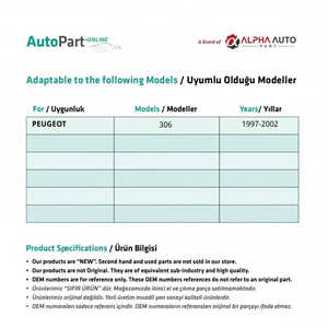 ชุดซ่อมกระจกขวาสำหรับเปอโยต์306 - Product Image 1