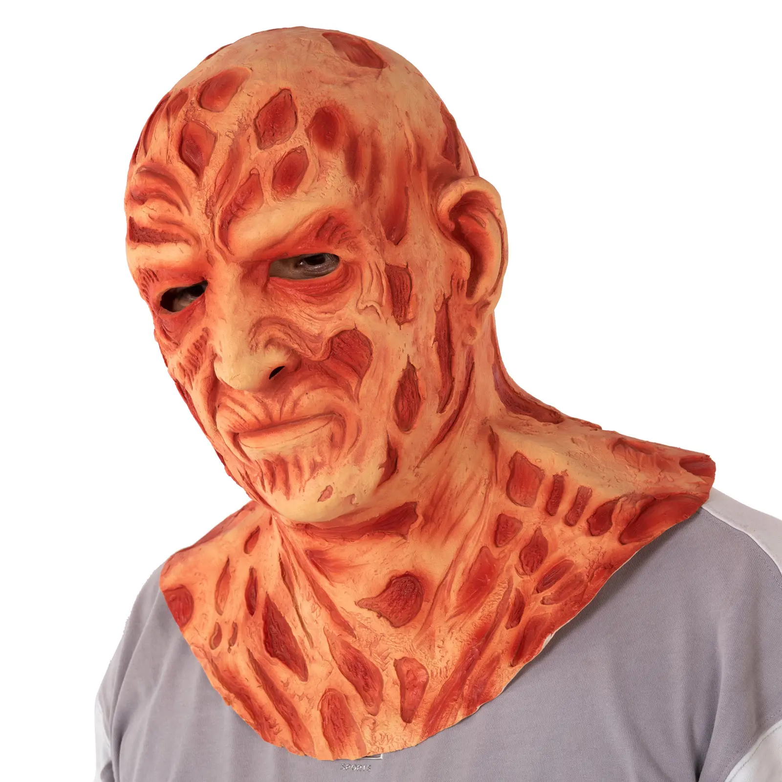 Freddy Horror Mask Full Face Masquerade Party Scary Demon Face Halloween Zombie Chest Accesorio Eva Latex Logotipo personalizado Aceptar