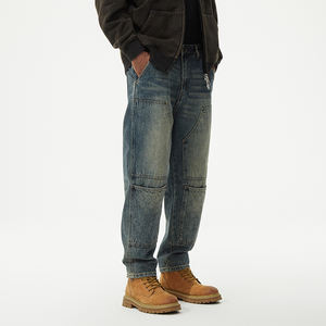 أحدث ملابس العمل على التوالي الجينز عداء ببطء eans الرجال Oem الدينيم مصمم بالجملة أصيلة الرجال يتوهم بلا علامات تجارية راكب الدراجة النارية الجينز المورد - Product Image 4