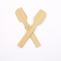 Ensemble de cuillères en bambou modulaires empilables, écologiques, en bambou naturel, mini-spatule à beurre, mini-spatule à confiture pour le petit-déjeuner