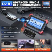 XTOOL Mise à niveau D7 BT Machine de diagnostic automobile sans fil et programmation OBD2 Scanner de voiture pour toutes les voitures avec FCA 36+ Réinitialisation