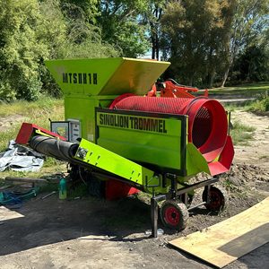 Kum çakıl cevheri taş tarama döner davul elek döner ekran için yüksek verimli küçük mobil Trommel ekran makinesi