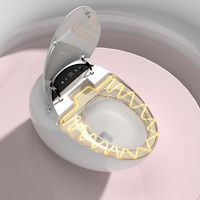 Toilette intelligente avec bidet Réservoir d'eau intégré Toilette avec bidet avec siège chauffant Toilette japonaise allongée