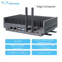 Système de calcul IA Edge Techvision TVD3376R RK3588 RK1828 20 TOPS NPU pour vision industrielle haute performance ODM OEM