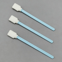 Hisopo de limpieza para impresora WIPESTAR 707 con mango azul, de poliéster/espuma, para limpieza de impresoras de inyección de tinta, PCB, lentes y fibra óptica.