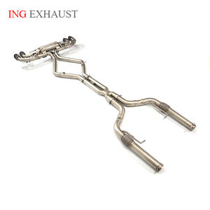 Nouveau système d'échappement en acier inoxydable ING Performance Catback Alfa Romeo Giulia Quadrifoglio 2.9T 2017+ Silencieux à soupape électronique - Product Image 1