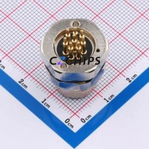 C12B-FSA-RM1-8 Circular (Cable) Connector Through hole Component (THT) Connector M12 8P Female Straight - Product Image 2