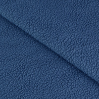 Tissu polaire Sherpa pour sweat à capuche, veste, manteau, doublure de couverture, 370 GSM, teint uni, 100% polyester, 150D/96F, 160 cm, doux et chaud