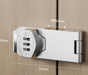 Serrure de meuble STG moderne européenne et américaine antivol à code, pour armoire, classeur, placard, <span class=keywords><strong>réfrigérateur</strong></span>, 3/4/5/6 pouces - Product Image 3