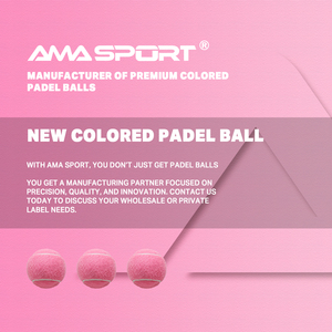 Pelotas de Pádel Rosa aprobadas por la <span class=keywords><strong>ITF</strong></span> de alta calidad AMA SPORT Pelota de tenis con logotipo personalizado ODM/OEM - Product Image 6