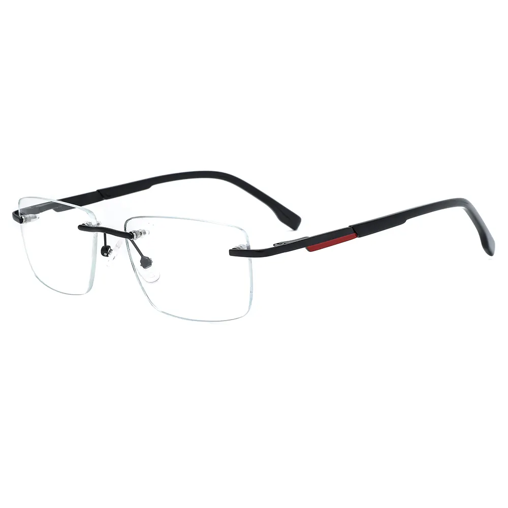 GM2006 high quality retro metal spectacle rimless frames unisex eye glasses