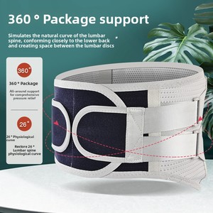 Cinturón Lumbar Transpirable con Soporte <span class=keywords><strong>de</strong></span> Placa <span class=keywords><strong>de</strong></span> Acero Ancha para Alivio del Dolor por <span class=keywords><strong>Hernia</strong></span>, Distensión <span class=keywords><strong>de</strong></span> <span class=keywords><strong>Disco</strong></span> y Lesiones Deportivas - Product Image 2