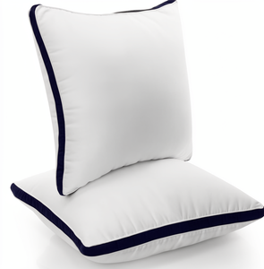 Utopia Bedding <strong>Pillows</strong> <strong>65x65</strong> cm (2 Pcs) 3D Blank Hollow Fiber Padding Solid Fluffy Soft Easy-to-maintain <strong>Pillow</strong> (navy Blue) - Product Image 1