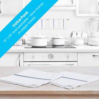 Ensemble de torchons de cuisine 100% coton, 40x60, pas cher, essuie-vaisselle à rayures bleues, chiffon de nettoyage