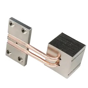 Customized heat sink heat pipe aluminum base with copper heat pipe