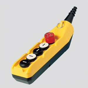 CMK PLB08/E 6 <b>Button</b> Pendant Control Station EOT Crane IP65 120VAC 5A Rated Mechanical Neoprene Body Heavy Duty 1NO1NC <b>Switch</b> - Product Image 1