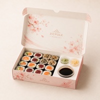 Nouvel arrivage : Boîte à sushi de qualité alimentaire pour sushis enroulés, aliments froids et emballages de restaurant, avec compartiment à sauce