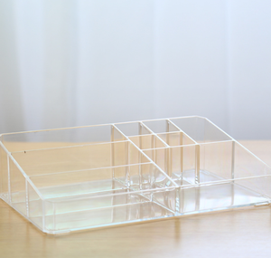 Organisateur de maquillage et de bijoux en acrylique transparent écologique en gros, 2 pièces, avec montage facile - Product Image 6