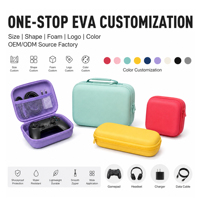 Boîte de protection en EVA avec logo personnalisé en relief, structure épaisse antichoc pour les appareils électroniques de jeu, les appareils audio, les outils numériques