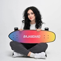 BAJABOARD Surf Skateboard Snowboard Trainer 31" Cute World Professional Canadian Maple Deck Eco-Friendly Lightweight Aluminum