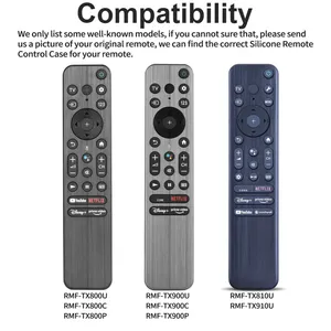 Custodia per <span class=keywords><strong>telecomando</strong></span> in Silicone compatibile con Sony RMF-TX800P RMF-TX900C <span class=keywords><strong>TV</strong></span> custodia protettiva antiurto con una Lanya - Product Image 2